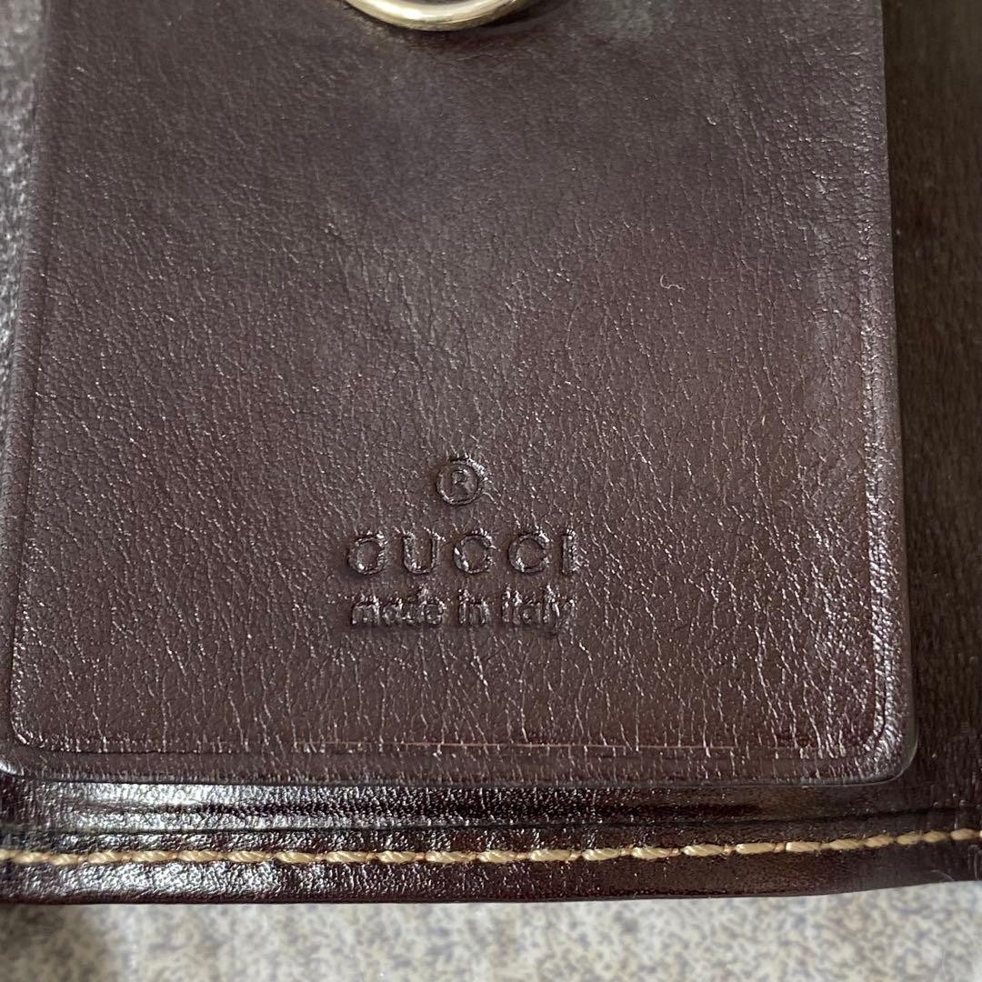 GUCCI Gucci key case 4 rows interlocking sherry l… - image 7