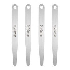 4pcs Metric Thickness Feeler Gauge 0.2mm Single Blade Tapered Feeler Gauge