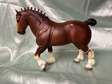 Vintage Breyer Clydesdale Stallion with all Red Bobs '83-'84 JCP SR