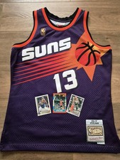 STEVE NASH PHOENIX SUNS Jersey Medium  FREE MICHAEL JORDAN JIMMY BUTTLER CARDS
