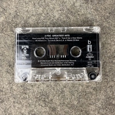 2 Pac Greatest Hits 1998 Cassette Tape Death Row Records