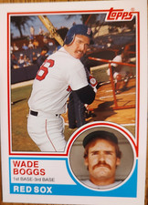 2006 Wade Boggs Topps Promo Card Rookie of The Week # 23 of 25. rookie card picture