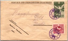 1918 Bando Japan German Pisoner of War POW  Service Mail Cover WW1