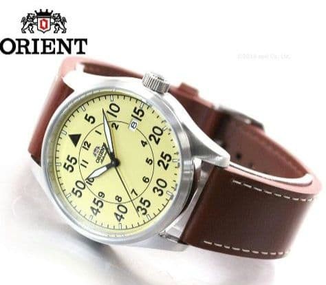 Orient Flight Watch Mechanical Automatic Beige Ye… - image 1