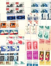 25 Different 5c Plate Blocks, all MNH, At Face Value 