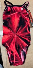 TYR Red and Pink Printed One Piece Swimsuit
