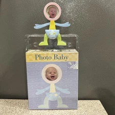 Rare Vtg NIB! 1998 CBS Designs Flexo-Buddies Baby Toddler Bendable Photo Frame