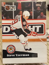 1991-92 Pro Set French Steve Yzerman #281 Detroit Red Wings