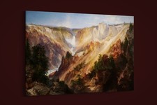 Thomas Moran - Lower Falls, Yellowstone Park - Art Print on Paper or Canvas