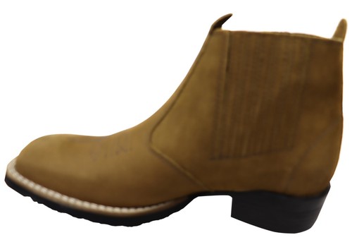 D Milton Orleans Mens Comfortable Leather Western Cowboy Chelsea Boots - Picture 18 of 26