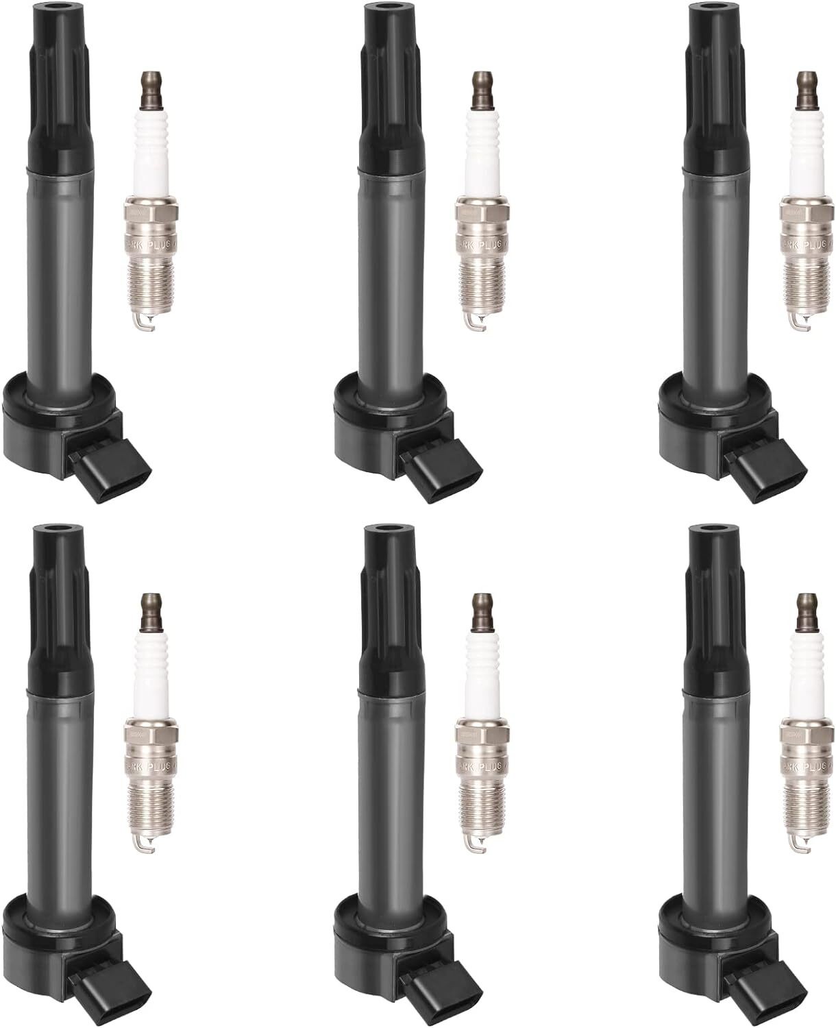 Coil & Plug Set 6Pc Fit For Lexus IS300 RC300 2016 3.5L Lotus Evora GT 2020-2021