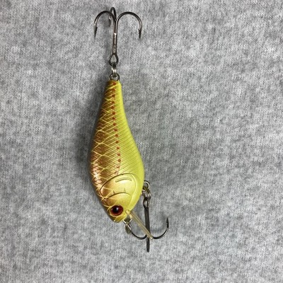 Lucky Stroke Luck E RC 2.0 Rick Clunn NO Rattle Crankbait Copper Perch SILENT