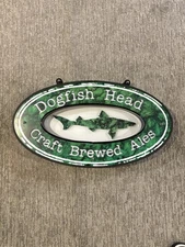 Dogfish Head Brewery Craft Brewed Ales 3D Lighted Pub Sign. Super Rare Vintage.