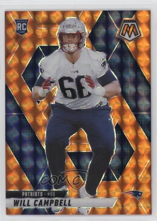2025 Panini Mosaic Rookies Orange Mosaic Prizm /199 Will Campbell #378 6m7