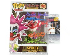 Killer Klowns from Outer Space CAST 4X signed Funko Pop Geno Ponza Spikey JSA