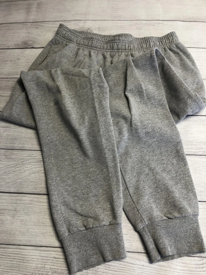 Pantalones deportivos Champion para hombre grandes grises de lana cintura elástica con puños P1022 Foto 3 de 4