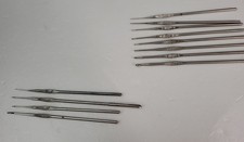 Twelve Vintage Metal Boye Crochet Hooks