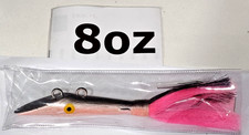 Pink/Black - 8ounce Sidewinder - Darter Jig!! "Hand made in USA" Go Deep!