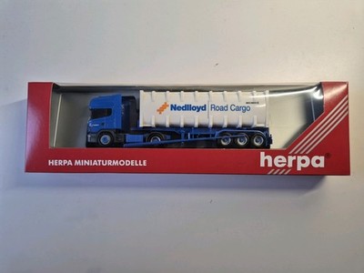 Herpa 1:87 Modell Scania Bulk-Container 30F mit Kippfunktion Nedlloyd Road Cargo