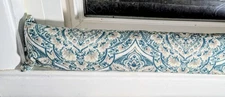 Door Draft Stopper, Cedar Filled, Draft Stopper, Window Draft Stopper, Paisley