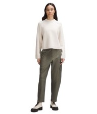 Lululemon Brushed Cotton Merino Blend Crewneck Sweater Ivory Preppy Size Small