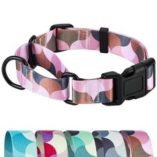 Martingale Dog Collars,Adjustable Soft Nylon Quick Release Buckle,No Pull Tra...