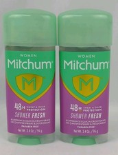 Lot Of 2 Mitchum Women Triple Odor Defense Antiperspirant Deodorant Gel 3.4 oz.