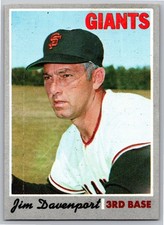 1970 Topps - #378 Jim Davenport | San Francisco Giants PR