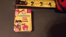 1967 MINI CARD GAME FLINTSTONES RUMMY CARD GAME W/ INSTRUCTIONS HANNA BARBERA