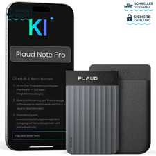 KI-Diktiergerät Plaud Note Pro Schwarz Sprac...