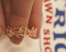 STS Rose Gold Accent Ring Size 10