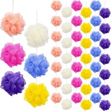 50 Pieces Bath Spon Shower Loofahs Bulk Bath Luffas Exfoliating