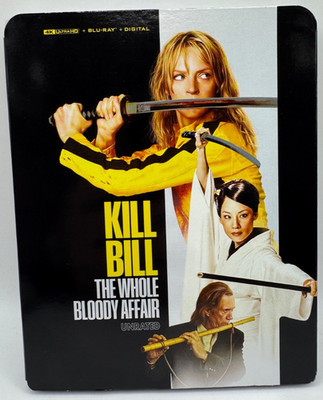 KILL BILL WHOLE BLOODY AFFAIR 4K UHD + Blu-ray + Digital w/ Slipcover BRAND NEW