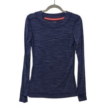 Cuddl Duds Space Dye Flex Fit Long Sleeve Top Size Small Cuddl Duds Athletic Top