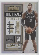 2020-21 Panini Contenders Finals Ticket 21/49 LaMarcus Aldridge #95 0t7d