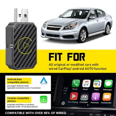 Android Auto Wireless Adapter & Carplay Wireless Adapter 2-in-1 Wireless Carplay