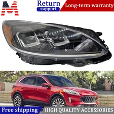 Halogen Headlight Assy with Bulb Right Side For Ford Escape 2020-2022