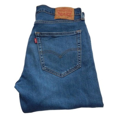 Levi 512 Slim Jeans Tapered Stretch Blau Taille 32 Bein 32 W32 L32 Zip Fly (Q7257)