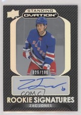 2021-22 Upper Deck Ovation Standing Rookie Signatures 25/100 Zac Jones Auto 2wm