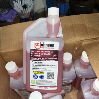CASE OF 6 SC Johnson Professional Heavy Duty Neutral Floor  Surface Cleaner 32oz