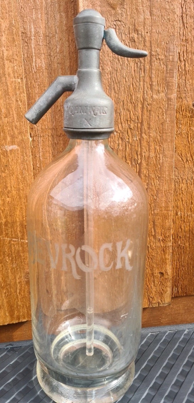 Antique Camwal Soda  Siphon  Bevrock 1920s Chemists Aereated Water Harrogate +