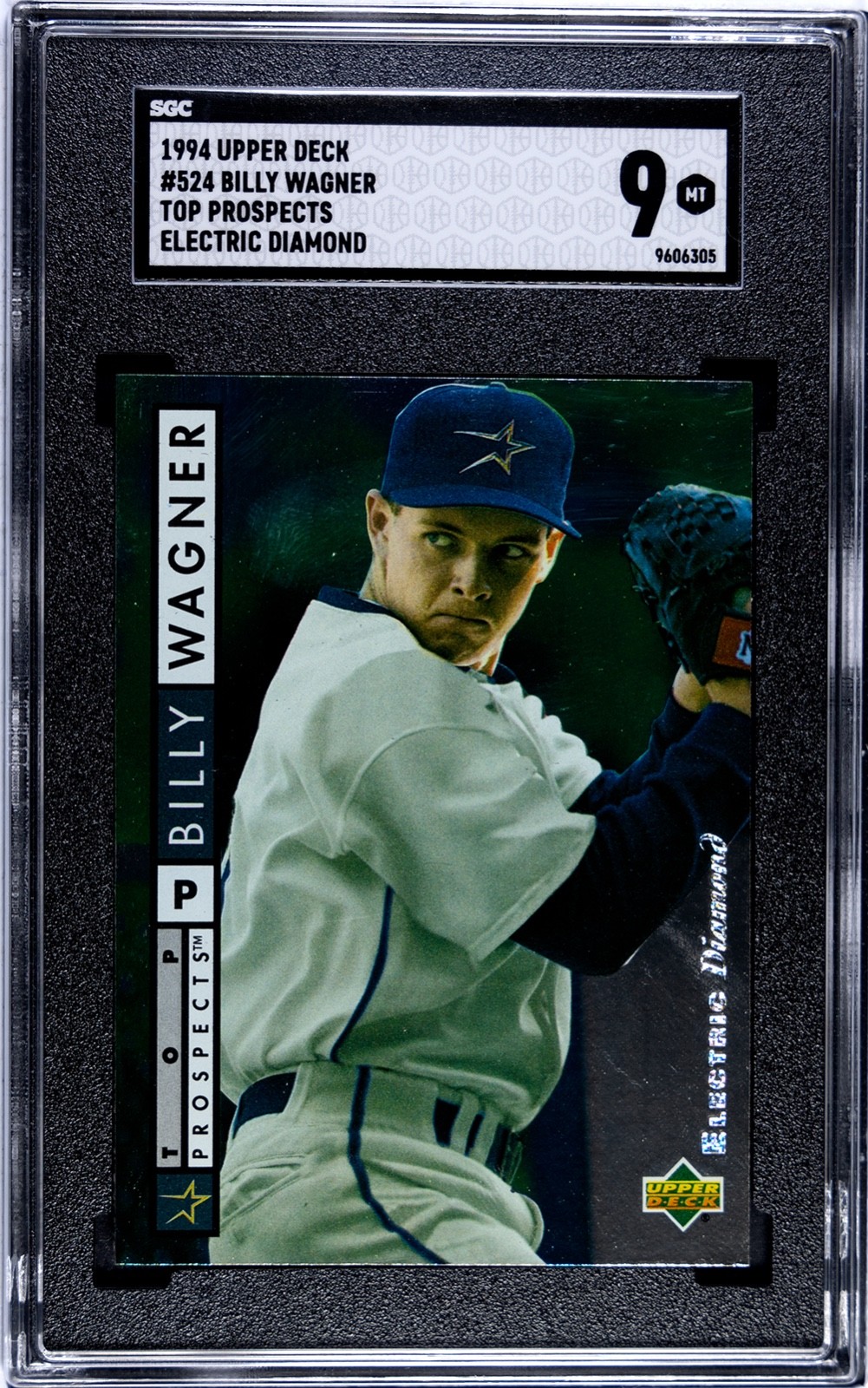 1994 Upper Deck - Billy Wagner #524 Electric Diamond (RC) SGC Grade 9 Mint