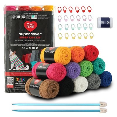 Super Saver Super Garn Strickset mit Zubehör für Häkel, Strick und AmigurumiP...