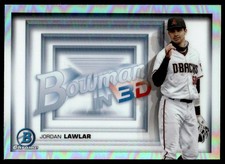 Jordan Lawlar 2022 Bowman #B3D-13 Bowman in 3D Diamondbacks Baseball Card