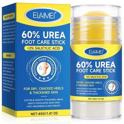 60% Urea Cream Stick plus 2% Salicylic Acid, Maximum Strength Urea Foot Cream Ca