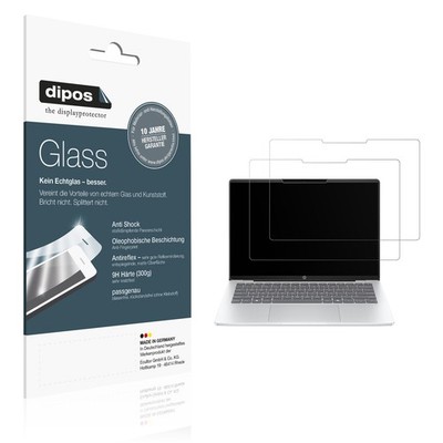 2x Schutzfolie für HP OmniBook 5 14 Zoll matt - Anti-Shock 9H Folie dipos Glass