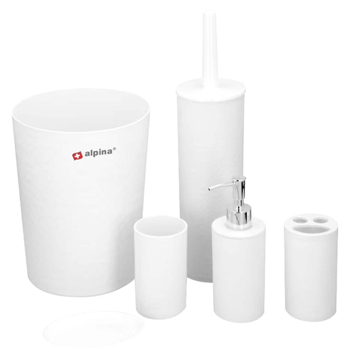 Kit de nettoyage Alpina pour petits espaces de salle de bain set 6 pièces compact