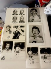 1970S NHL HOCKEY PHOTOS ATLANTA FLAMES PHIL MYRE BOB MURDOCH GOALIE MASK AHL OHL