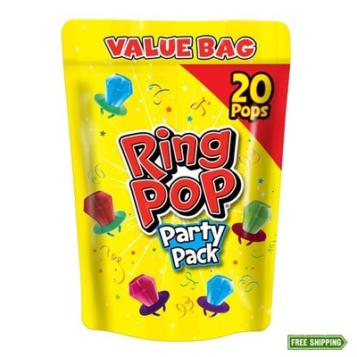 Ring Pop Candy, Christmas Lollipops, 20 Ct Party