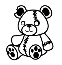 Teddy Bear decal Toy Car Window Vinyl Decal Sticker